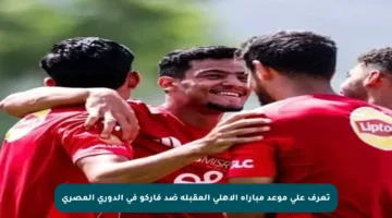 تعرف على موعد مباراة الأهلي المقبلة ضد فاركو في الدوري المصري